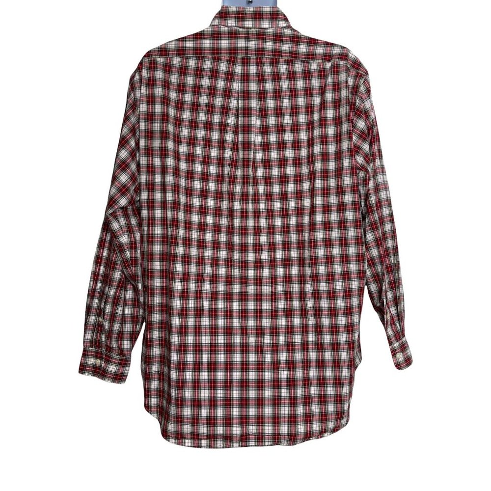 Ralph Lauren Yarmouth Red Green Plaid Pony Dress Casual Shirt 16.5 34/35 - Picture 4 of 7